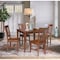 International Concepts 36 in. x 36 in. Dining Table with 4 San Remo SplatBack Chairs - 5 Piece Dining Set K581-3636-C10-4 - alternate 1
